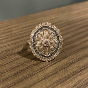 CZ cocktail ring. Brand new